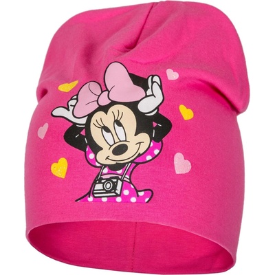 dívčí čepice Minnie Mouse 386 sytě růžová
