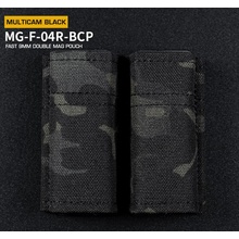 Wosport Fast type Double Molle na 9mm pistolové zásobníky MC Black
