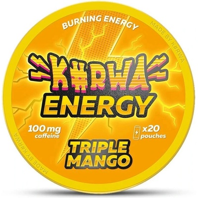 Kurwa Energy kofeinové sáčky triple mango 100 mg 20 sáčků – Zboží Dáma