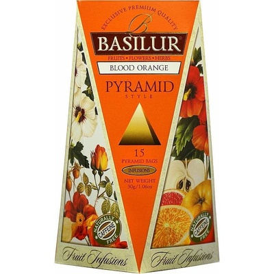 Basilur Fruit Blood Orange Pyramid ovocný čaj 30 g