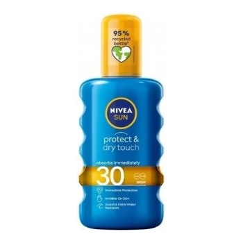 Image 1 of Nivea Sun Protect & Dry touch Слънцезащитен спрей SPF30 / SPFT50 200 мл