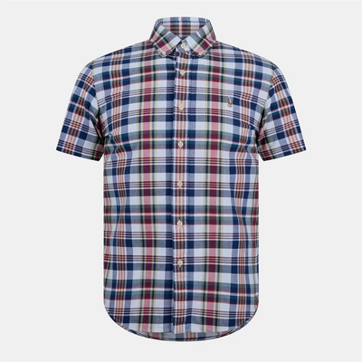 Ralph Lauren Риза с къс ръкав Polo Ralph Lauren Oxford Check Short Sleeve Shirt - White/Blue