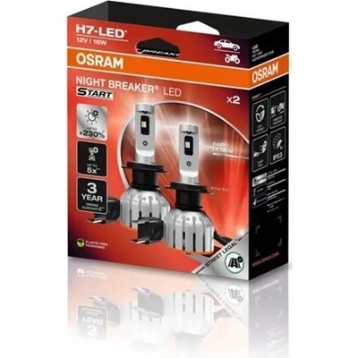 Osram-h7-night breaker start - 64210dwnbst - 6000k - 16w - 12v (0984) - 2бр. комплект (64210dwnbst-2hb)