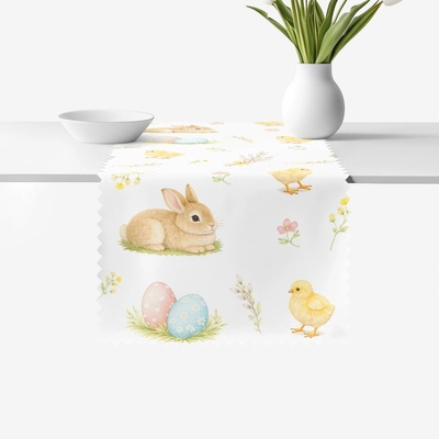 Goldea veľkonočný behúň teflónový veselá veľká noc 20x120 cm