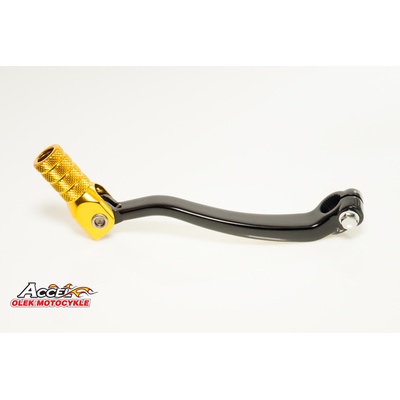 ACCEL páka řazení SUZUKI RMZ 450 05-07 hliníková barva černá, koncovka zlatá