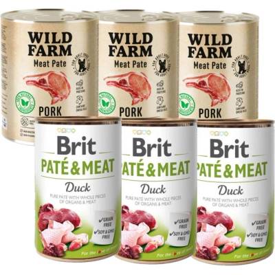 Brit Paté & Meat Duck 3 x 800 g Wild Farm Bravčová paštéte 3 x 800 g