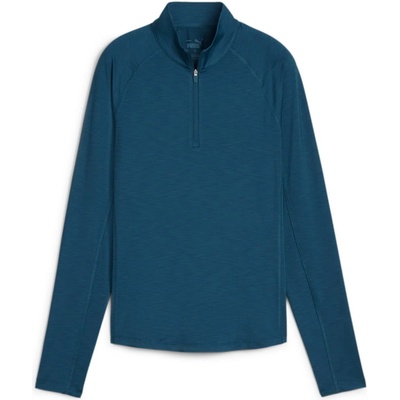 PUMA Women's Zipped Baselayer Top - Ocean Tropic