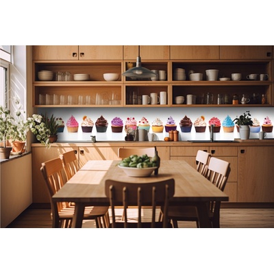 DIMEX ART Фототапет за кухня - кексчета 420 x 60 см