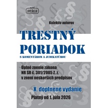 Trestný poriadok s komentárom a judikatúrou od 1. júla 2026