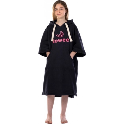 Towee Teenager surf pončo Towee antracit/ruzova, 60 x 90 cm