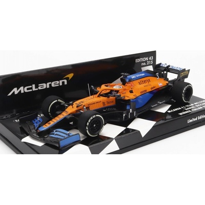 Minichamps Mclaren F1 Mcl35l Mercedes M12 Eq Power+ Team Mclaren N 3 Winner Monza Italy Gp 2021 Daniel Ricciardo Oranžová Světle Modrá 1:43