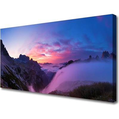 Obraz Canvas Hmla hory východ slnka 100x50 cm
