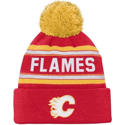 Fanatics dětský kulich Calgary Flames Jacquard Cuffed Knit