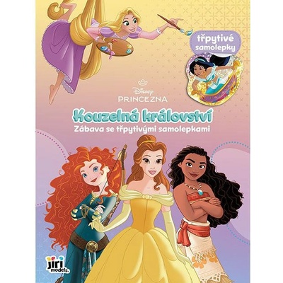 Zábava se třpytivými samolepkami disney princezny