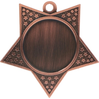 MMC18050/B Medaila hviezda 46x46 mm hr.2 mm bronz bronz