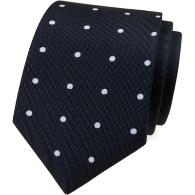Avantgard Kravata Lux 561-05015 modrá s puntíkem – Zboží Dáma