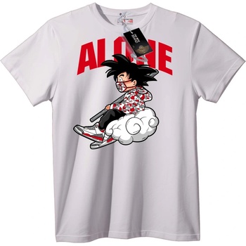 NOONEBRAND Тениска ALONE Аниме Герой - L, White