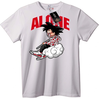 NOONEBRAND Тениска ALONE Аниме Герой - L, White