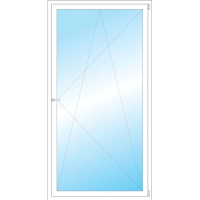 OKNA HNED Plastové okno 110x211 cm bílé otevíravé a sklopné pravé