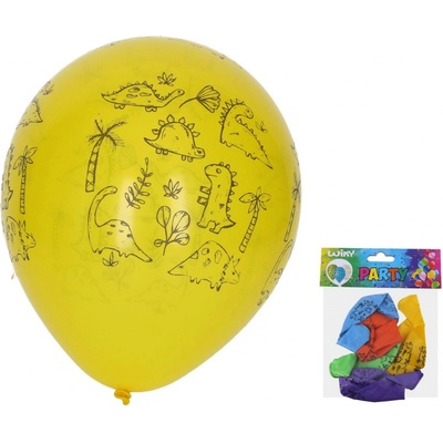 wiky Balónek nafukovací JURSKÝ SVĚT 30 cm sada