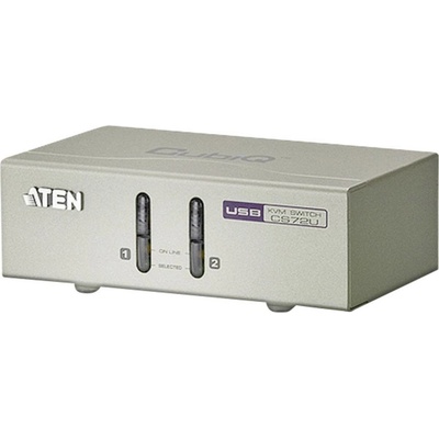 Aten CS-72U KVM přepínač 2-port, USB, audio 2.1, včetně kabelů