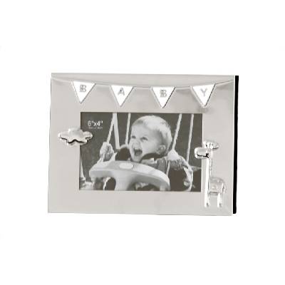 Bighome - Fotorámeček BAB, 21 cm - stříbrná