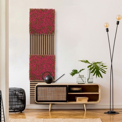 Jangal Modular Wall Design Flora Pink Design Grass 11114 520 x 520 mm 0,2704m²