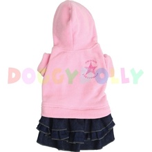 Doggydolly Obleček fleece se sukní