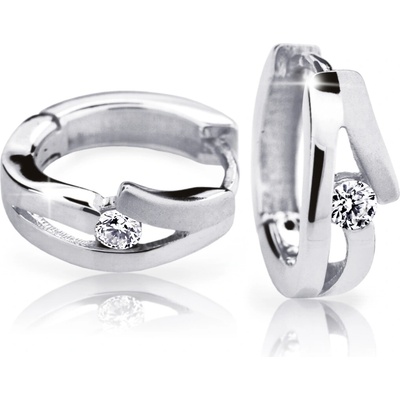 Cutie Jewellery - diamonds Náušnice DZ6483-2026 typu kreole ze zlata s diamanty