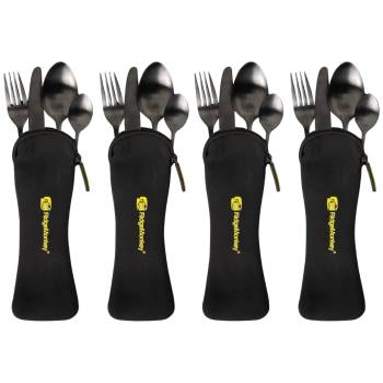 Image 1 of Ridge Monkey DLX Cutlery Set Four Pack