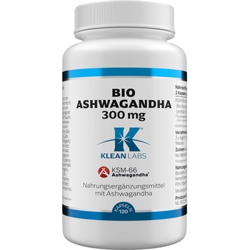KLEAN LABS Био екстракт от корен на ашваганда 300 mg - 120 капсули