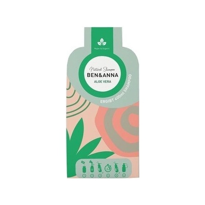 BEN&ANNA Natural Shampoo Aloe Vera šampónové vločky proti lupinám 2 x 20 g
