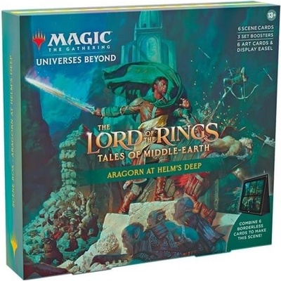 Wizards of the Coast Magic the Gathering Tales of Middle Earth Scene Box - Aragorn at Helm´s Deep