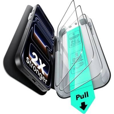 ESR Протектор за iPhone 17 Pro - ESR - Tempered Glass UltraFit (3 броя) - Черен