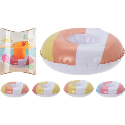 Nafukovací držák na kelímky do bazénu, PVC, různé druhy, pr. 22 cm