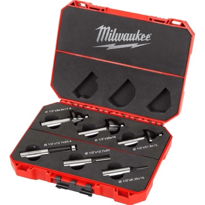 MILWAUKEE Sada fréz na dřevo 12 mm 6 ks 4932493578