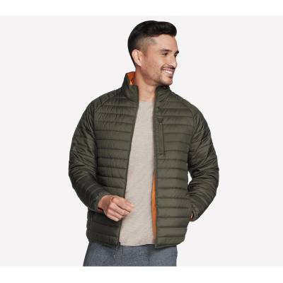 Skechers Яке Skechers Men's Goshield Altitude Reversible Water-Resistant Softshell Jacket - Brown/Olive