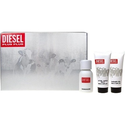 Diesel Plus Plus Masculine EDT 75 ml + 100 ml sprchový gél + 100 ml balzam po holení darčeková sada