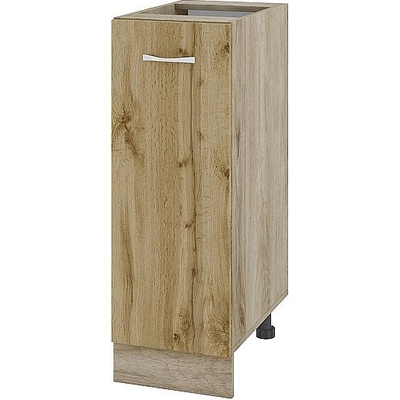 ИРИМ Долен шкаф с една врата и рафт Сити АРДД-20 дъб сонома арвен / дъб дакота 30 см
