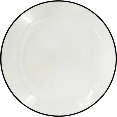 by inspire Dezertní porcelánový talíř Linea Black, 19 cm, černá linka