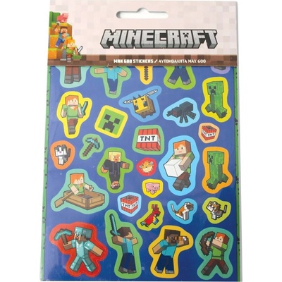 Minecraft nálepky 600 ks
