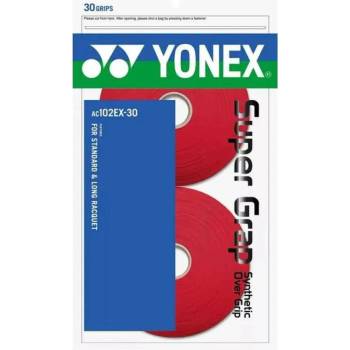 YONEX Грипове Yonex Super Grap Tacky - 30 броя, винено червен (ac102ex-30)