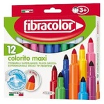 Fibracolor Флумастери Colorito Maxi 6мм 12 цвята