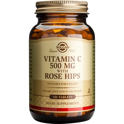 Solgar Vitamin C with Rose Hips, 500 mg, 100 таблетки