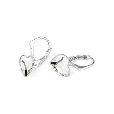 Nubis stříbrné se srdcem Crystals from Swarovski Crystal NB-0202-CR