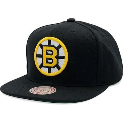 Mitchell & Ness Conference Patch Snapback Vntg Boston Bruins Black