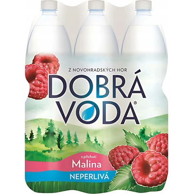 Dobrá voda neperlivá malina 6 x 1,5 l