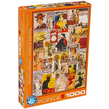 EUROGRAPHICS Пъзел Eurographics от 1000 части - Театър и опера, Винтидж постери (60000935)