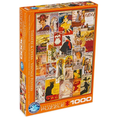 EUROGRAPHICS Пъзел Eurographics от 1000 части - Театър и опера, Винтидж постери (60000935)