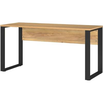 Sconto Písací stôl NORDA dub/čierna, šírka 150 cm 74 x 150 x 60